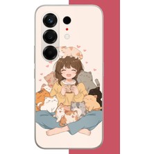 Aksesuarist Tecno Camon 50 Uyumlu Kawaii Yavru Kediler Baskılı Silikon Kılıf