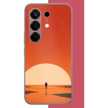Aksesuarist Tecno Camon 50 Pro Uyumlu Retro Güneş Batımı Baskılı Silikon Kılıf