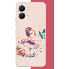 Aksesuarist Tecno Spark Go 3 Uyumlu Minik Balerin1 Baskılı Silikon Kılıf