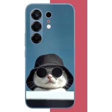 Aksesuarist Tecno Camon 50 Pro Uyumlu Gizemli Kedi Baskılı Silikon Kılıf