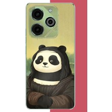 Aksesuarist Tecno Pova 6 Pro Uyumlu Kawaii Monapanda Baskılı Silikon Kılıf