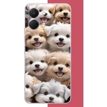 Aksesuarist Tecno Spark Go 3 Uyumlu Sevimli Köpek Baskılı Silikon Kılıf