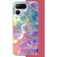Aksesuarist Tecno Pova Curve 2 Uyumlu Renkli Çiçek2.jpeg Baskılı Silikon Kılıf