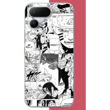 Aksesuarist Tecno Pova Curve 2 Uyumlu Naruto Kolaj Baskılı Silikon Kılıf