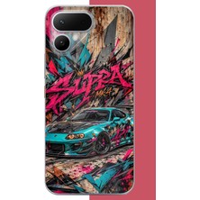 Aksesuarist Tecno Pova Curve 2 Uyumlu Supra Sokak Sanatı Baskılı Silikon Kılıf