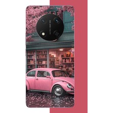 Aksesuarist Honor X9C Uyumlu Pembe Vos Vos Baskılı Silikon Kılıf