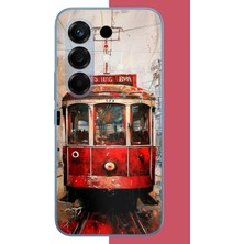 Aksesuarist Tecno Camon 50 Pro Uyumlu Taksim Tramvay Baskılı Silikon Kılıf