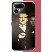 Aksesuarist Tecno Pova Curve 2 Uyumlu Atatürk 4 Baskılı Silikon Kılıf