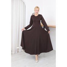 Esra Butik 🌸 Kadın Tesettür Uzun Elbise Belden Oturtmalı 3 Çimalı CEPLI-125 cm 🌸