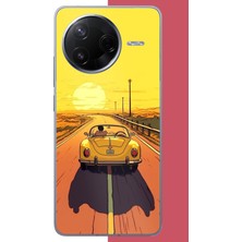 Aksesuarist Poco F7 Pro Uyumlu Gün Batımına Yolculuk Baskılı Silikon Kılıf