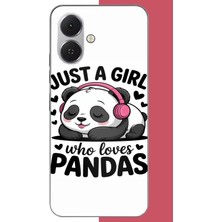 Aksesuarist Tecno Spark Go 2 Uyumlu Kawaii Panda Baskılı Silikon Kılıf