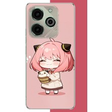Aksesuarist Tecno Pova 6 Pro Uyumlu Kawaii Küçük Kız Baskılı Silikon Kılıf