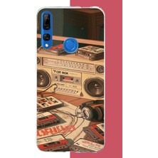 Aksesuarist Honor 9x Uyumlu 90'lar Kaset2 Baskılı Silikon Kılıf