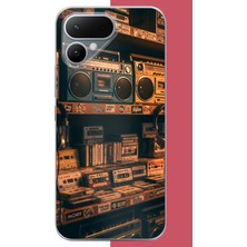 Aksesuarist Tecno Pova Curve 2 Uyumlu 90'lar Kaset Baskılı Silikon Kılıf