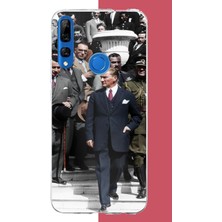 Aksesuarist Honor 9x Uyumlu Atatürk 3 Baskılı Silikon Kılıf