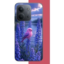 Aksesuarist Redmi 15C Uyumlu Lavanta Kuşu Baskılı Silikon Kılıf