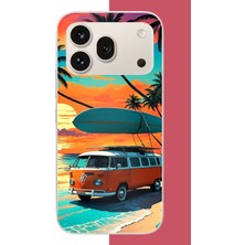 Aksesuarist Honor 600 Pro Uyumlu 70'ler Surf Baskılı Silikon Kılıf