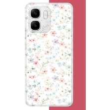 Aksesuarist Infinix Smart 10 Uyumlu Lila Mavi Pattern Baskılı Silikon Kılıf