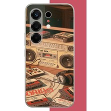 Aksesuarist Tecno Camon 50 Uyumlu 90'lar Kaset2 Baskılı Silikon Kılıf