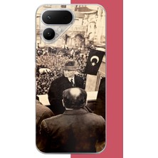 Aksesuarist Tecno Pova Curve 2 Uyumlu Halka Seslenen Atatürk2 Baskılı Silikon Kılıf