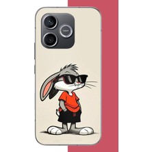 Aksesuarist Honor 600 Uyumlu Bagsbuny 1 Baskılı Silikon Kılıf