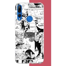 Aksesuarist Honor 9x Uyumlu Naruto Kolaj Baskılı Silikon Kılıf