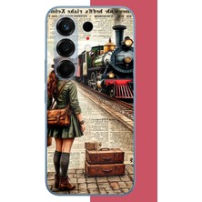 Aksesuarist Tecno Camon 50 Pro Uyumlu Vintage Tren Baskılı Silikon Kılıf