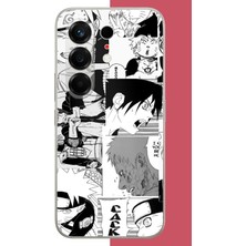 Aksesuarist Tecno Camon 50 Uyumlu Naruto Kolaj2 Baskılı Silikon Kılıf