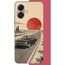 Aksesuarist Tecno Spark Go 2 Uyumlu Kızıl Güneşe Doğru Baskılı Silikon Kılıf