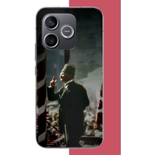 Aksesuarist Honor 600 Uyumlu Halka Seslenen Atatürk Baskılı Silikon Kılıf
