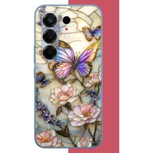 Aksesuarist Tecno Camon 50 Pro Uyumlu Renkli Baskı Kelebek Baskılı Silikon Kılıf