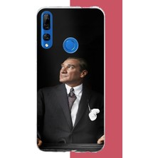 Aksesuarist Honor 9x Uyumlu Kürsüden Bakan Atatürk Baskılı Silikon Kılıf