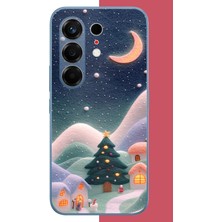 Aksesuarist Tecno Camon 50 Pro Uyumlu Pofuduk Kar Baskılı Silikon Kılıf