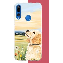 Aksesuarist Honor 9x Uyumlu Golden Köpek Baskılı Silikon Kılıf
