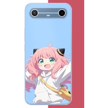 Aksesuarist Tecno Spark Slim 5g Uyumlu Kawaii Pembe Saçlı Kız Baskılı Silikon Kılıf