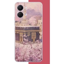 Aksesuarist Tecno Spark Go 3 Uyumlu Pembe Çiçekli Kabe Baskılı Silikon Kılıf