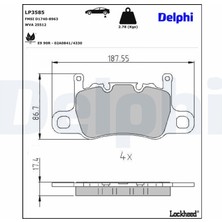 Porsche Panamera 4s Dizel 4.0 2016-2023 Delphi Arka Balata