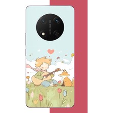 Aksesuarist Honor X9C Uyumlu Gitarlı Küçük Prens Baskılı Silikon Kılıf