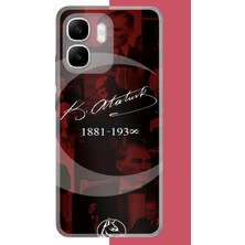 Aksesuarist Infinix Smart 10 Uyumlu Atatürk Imza Baskılı Silikon Kılıf