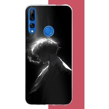 Aksesuarist Honor 9x Uyumlu Karanlıktaki Anime Karakteri Baskılı Silikon Kılıf
