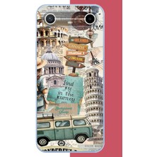 Aksesuarist Tecno Spark Slim 5g Uyumlu Travel2 Baskılı Silikon Kılıf