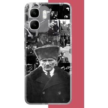 Aksesuarist Infinix Smart 10 Uyumlu Atatürk Kolaj 2.jpeg Baskılı Silikon Kılıf