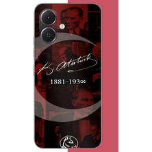 Aksesuarist Tecno Spark Go 2 Uyumlu Atatürk Imza Baskılı Silikon Kılıf