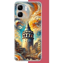 Aksesuarist Infinix Smart 10 Uyumlu Galata Baskılı Silikon Kılıf
