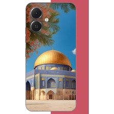 Aksesuarist Tecno Spark Go 2 Uyumlu Kudüs3 Baskılı Silikon Kılıf