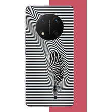 Aksesuarist Honor X9C Uyumlu Abstract Zebra Baskılı Silikon Kılıf