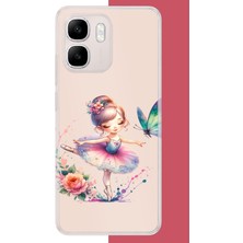 Aksesuarist Infinix Smart 10 Uyumlu Minik Balerin1 Baskılı Silikon Kılıf