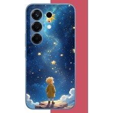Aksesuarist Tecno Camon 50 Pro Uyumlu Küçük Prens2 Baskılı Silikon Kılıf