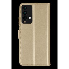 Dorasan Xiaomi Redmi 9t Trend S Plus Kapaklı Kılıf - Gold