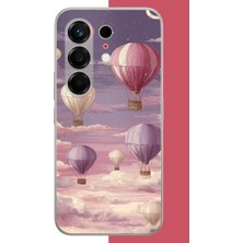 Aksesuarist Tecno Camon 50 Uyumlu Uçan Balon Baskılı Silikon Kılıf